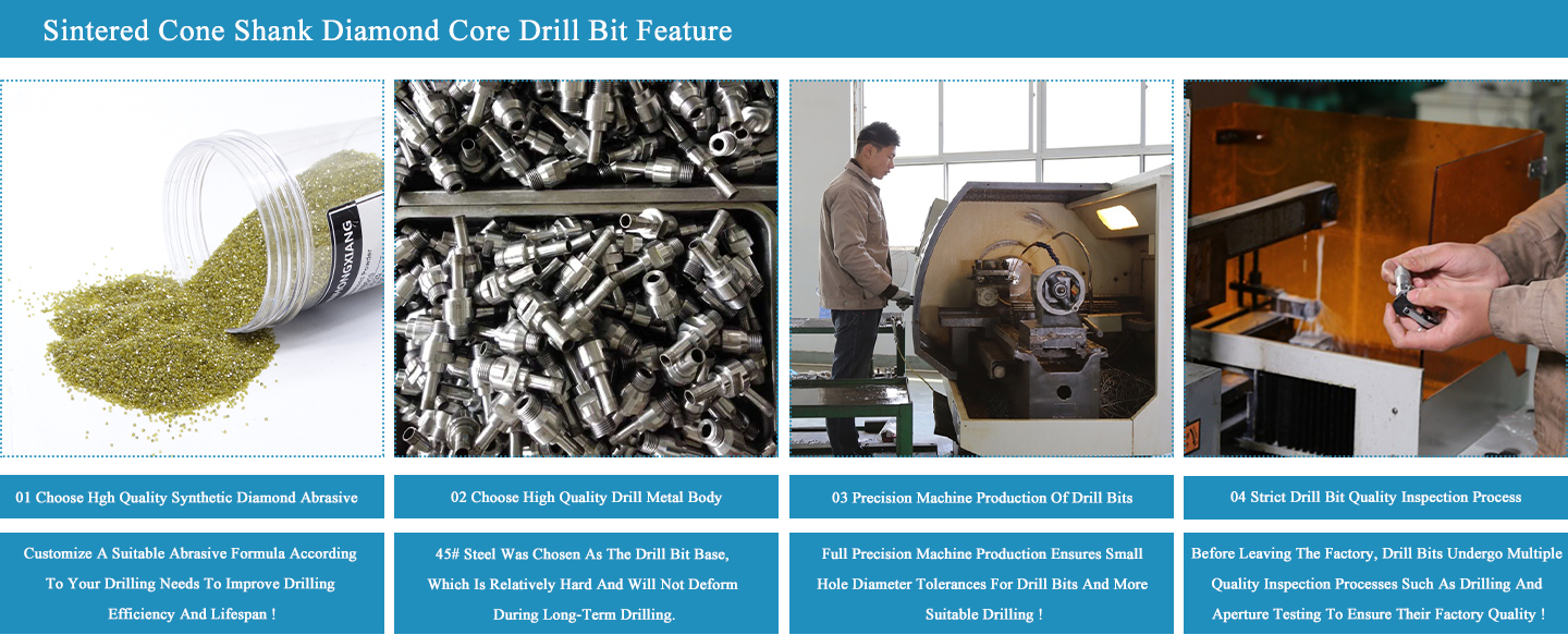 Cone Shank Diamond Core Drill Bit 02