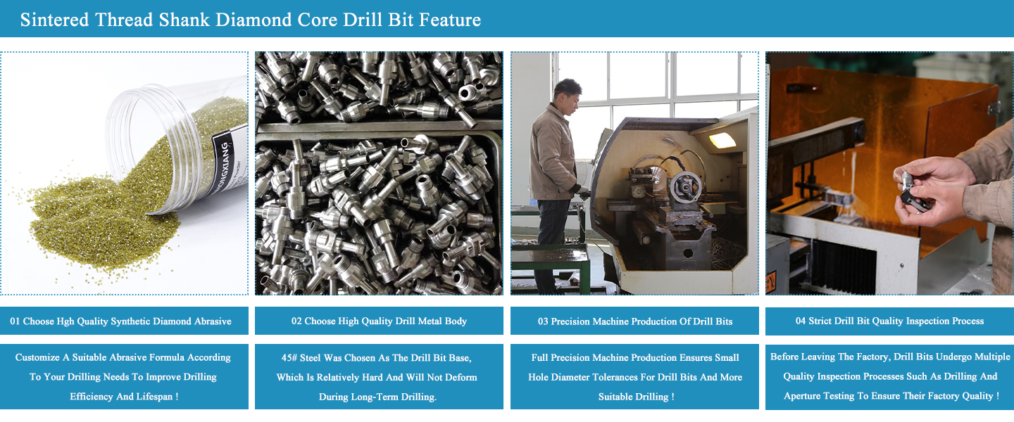 Thread Shank Diamond Core Drill Bit 06