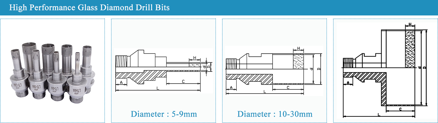 High Speed Thread Shank Diamond Drill Bit 01